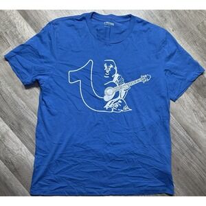 True Religion Half Buddha Horseshoe T Shirt Sz Large‎ Federal Blue Crew Rare